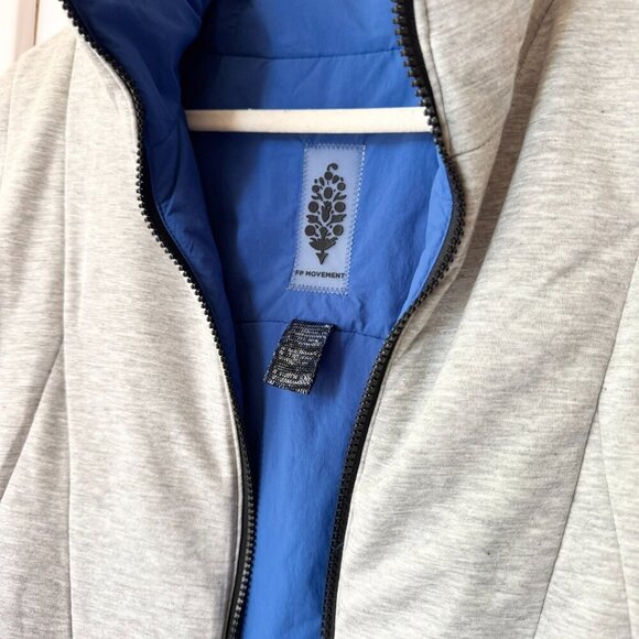 NWT Free People Movement Slalom Reversible Fleece Vest Stellar Cobalt Blue XS - Picture 8 of 17